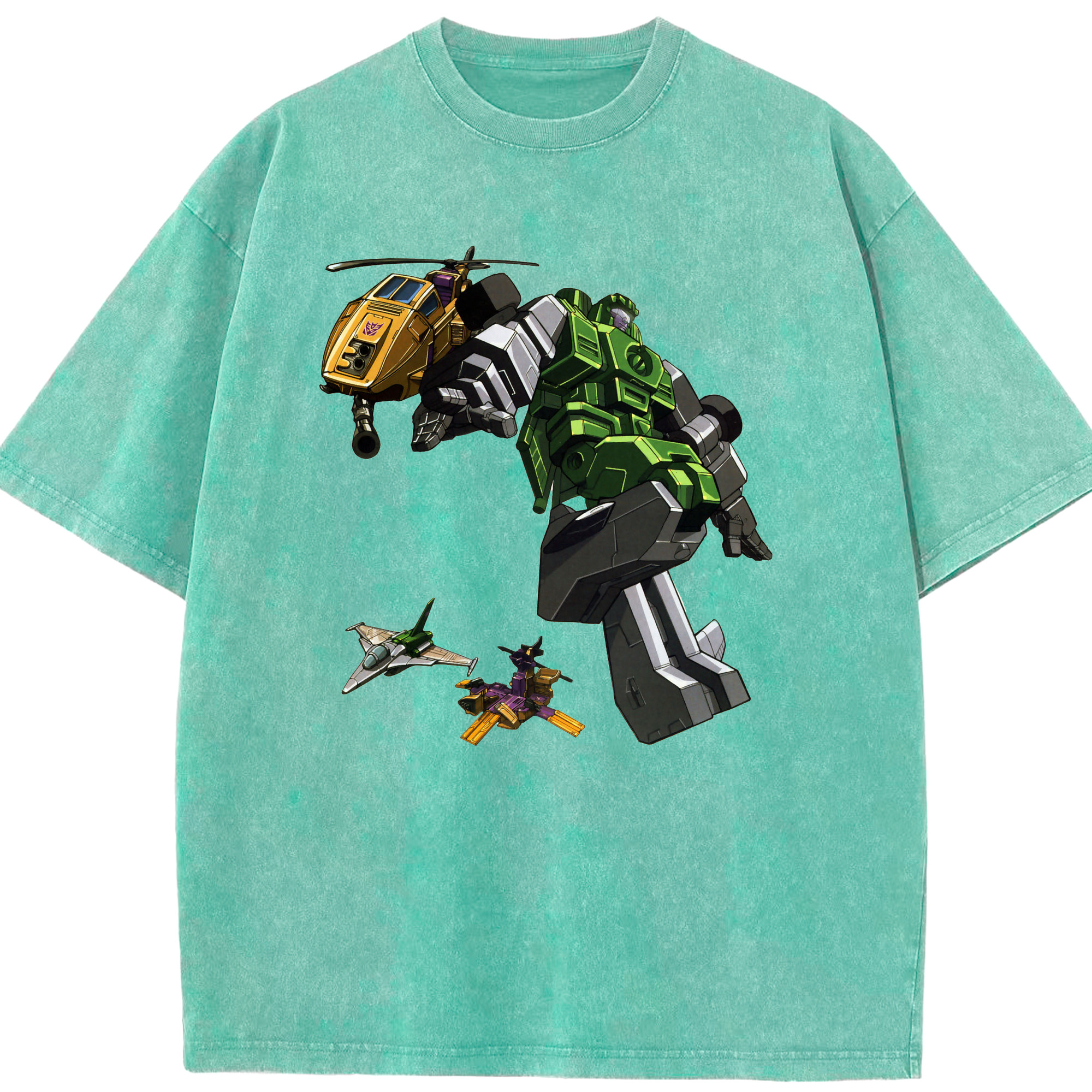 （画像用）  綿100% ヴィンテージ風 半袖Tシャツ（フロントプリント）